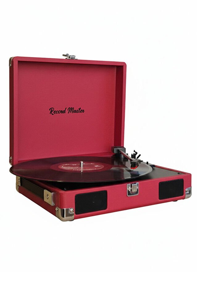 RM-311 Pikap - Tüm Plaklar İle Uyumlu- Power Banklere Bağlanarak Kullanılabilme Kırmızı