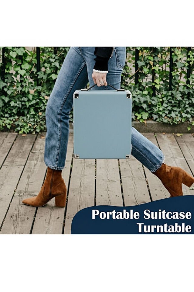 RM-311 Taşınabilir Pikap Mavi | Power Bank Uyumlu 33-45 ve Devir