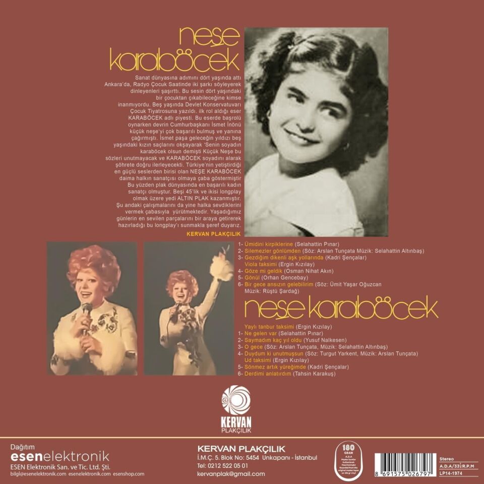 Neşe Karaböcek Ümidini Kirpiklerine - Plak