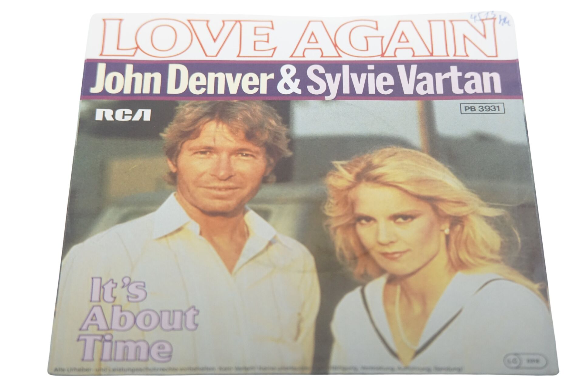 John Denver Sylvie Vartan Love Again - Plak