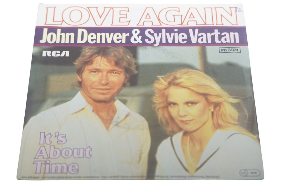 John Denver Sylvie Vartan Love Again - Plak