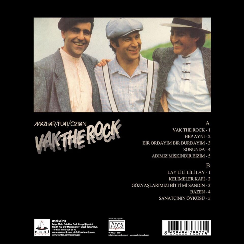 Mazhar Fuat Özkan Vak The Rock - Plak