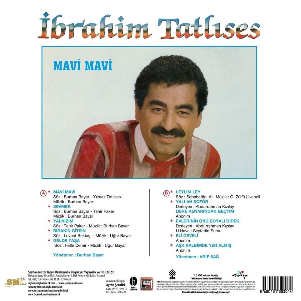 İbrahim Tatlıses Mavi Mavi - Plak