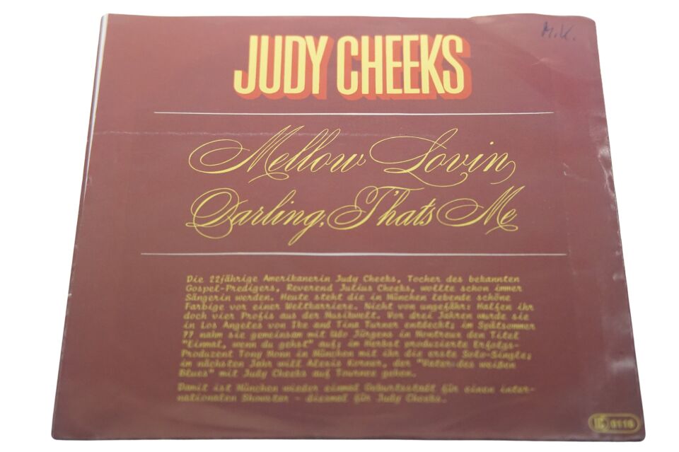 Judy Cheeks Mellow Lovin - Plak