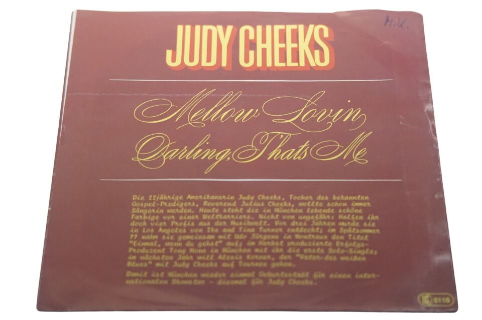 Judy Cheeks Mellow Lovin - Plak