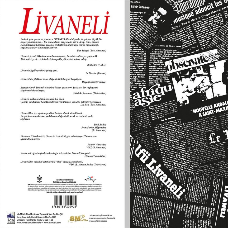 Zülfü Livaneli Ada - Plak