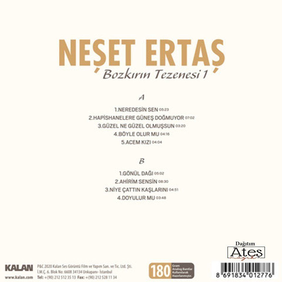 Neşet Ertaş Bozkırın Tezenesi 1 - Plak