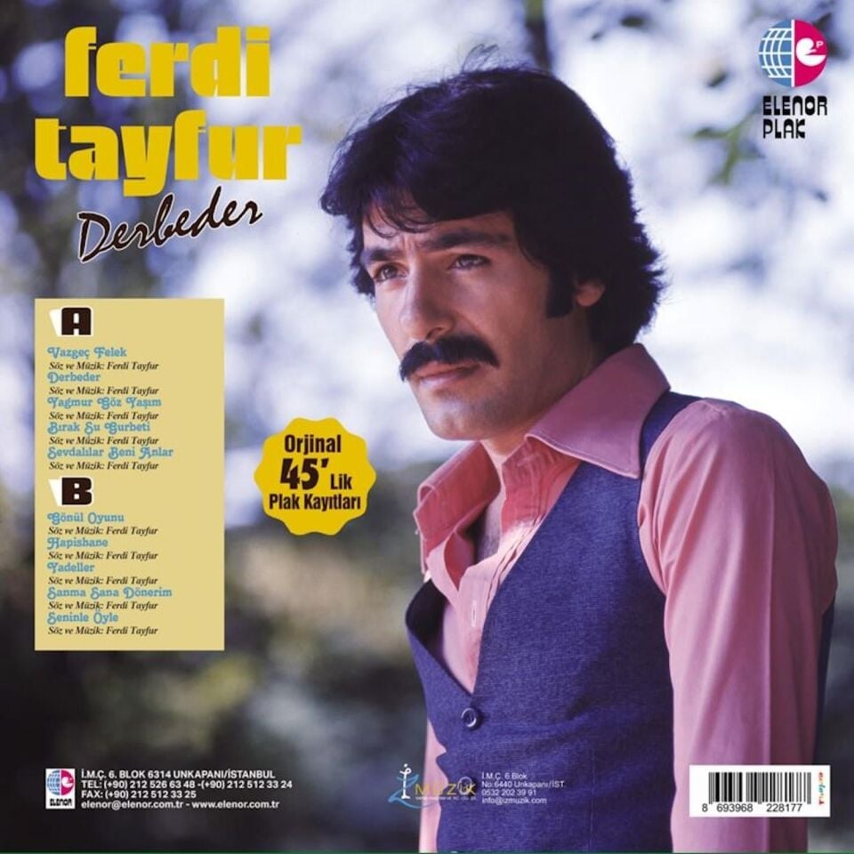 Ferdi Tayfur Derbeder - Renkli Plak