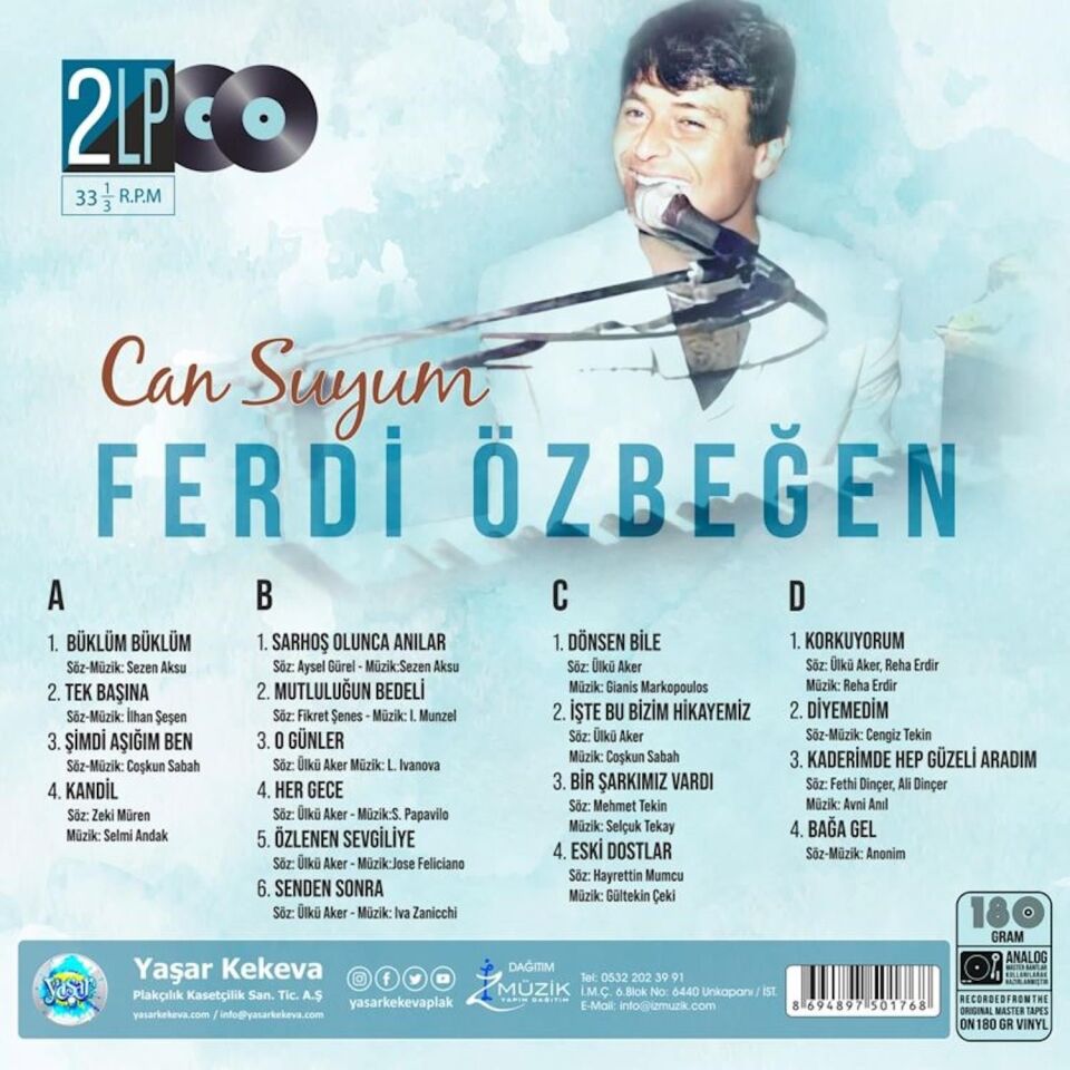 Ferdi Özbeğen Can Suyum - Renkli Plak