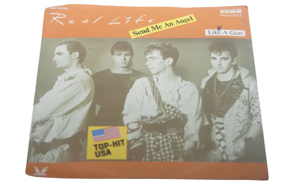 Real Life Send Me An Angel / Like A Gun - Plak