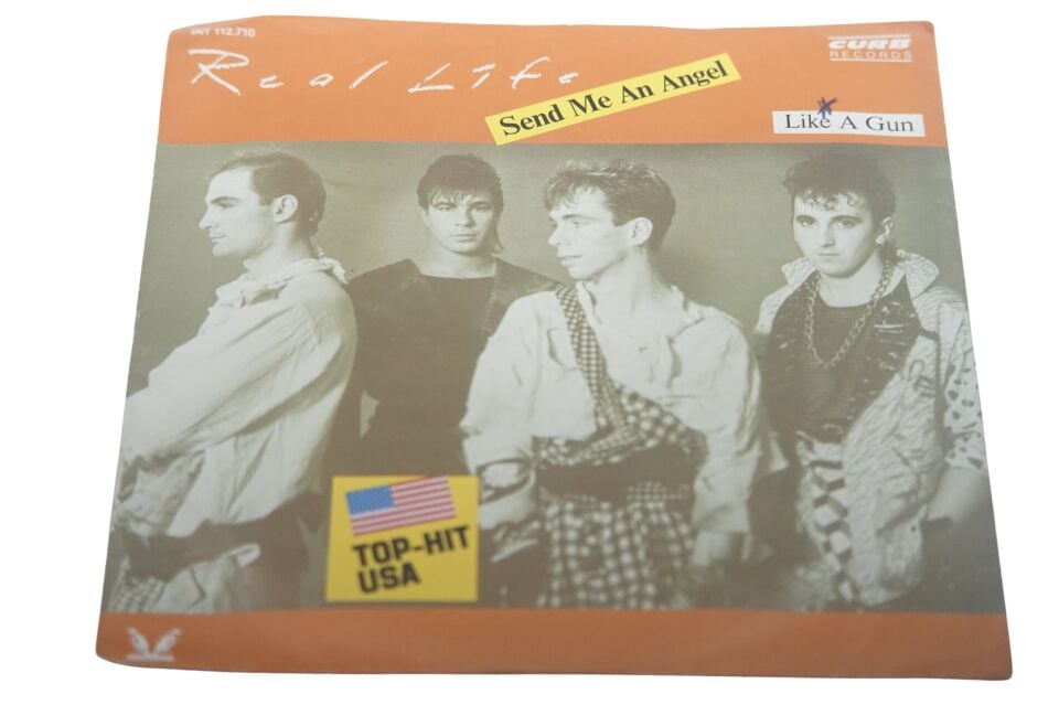 Real Life Send Me An Angel / Like A Gun - Plak