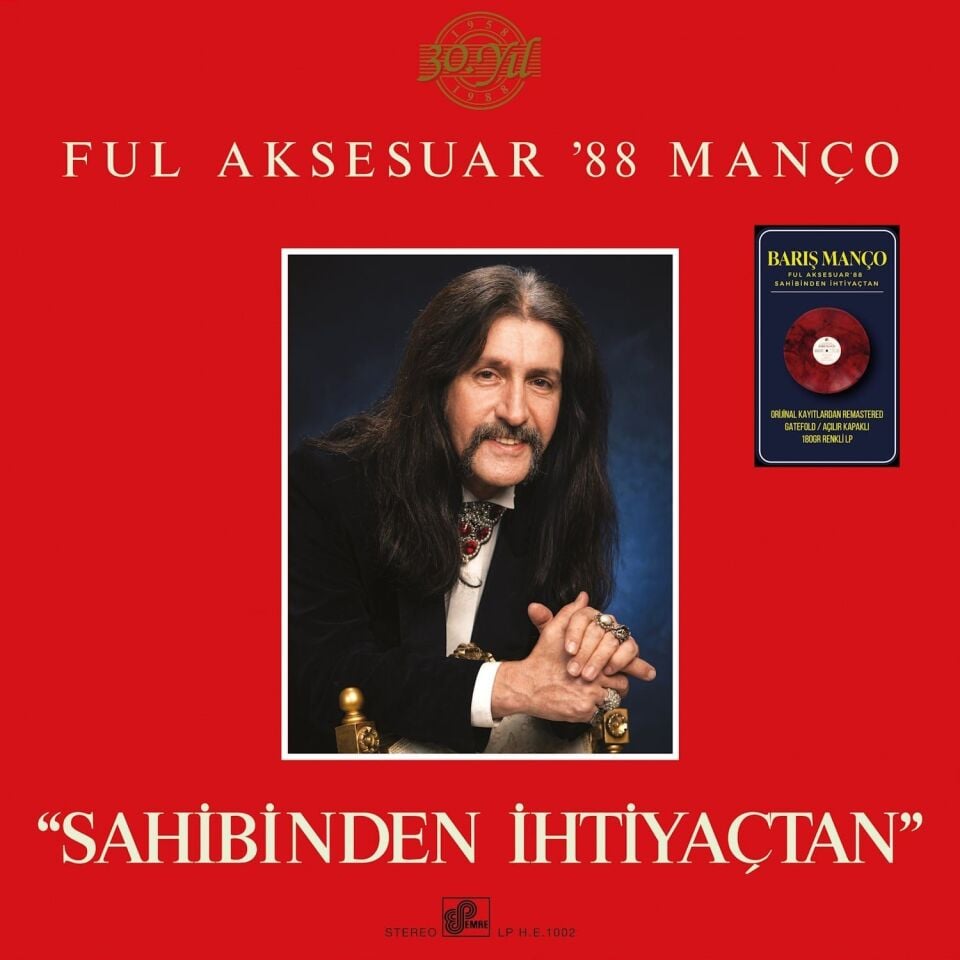 Barış Manço Full Aksesuar'88 Manço - Renkli Plak