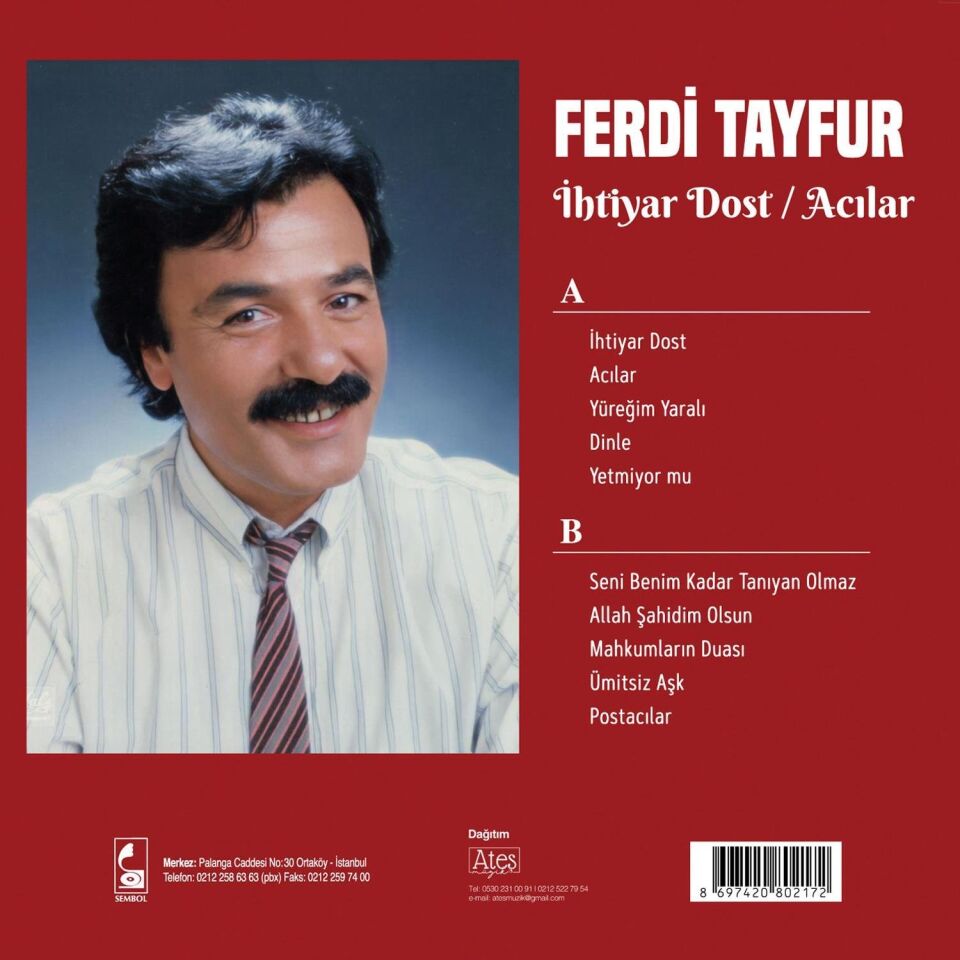 Ferdi Tayfur - İhtiyar Dost / Acılar - Plak
