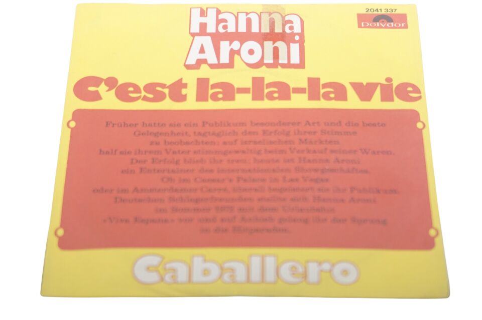 Hanna Aroni C'est La-La-La Vie - Plak