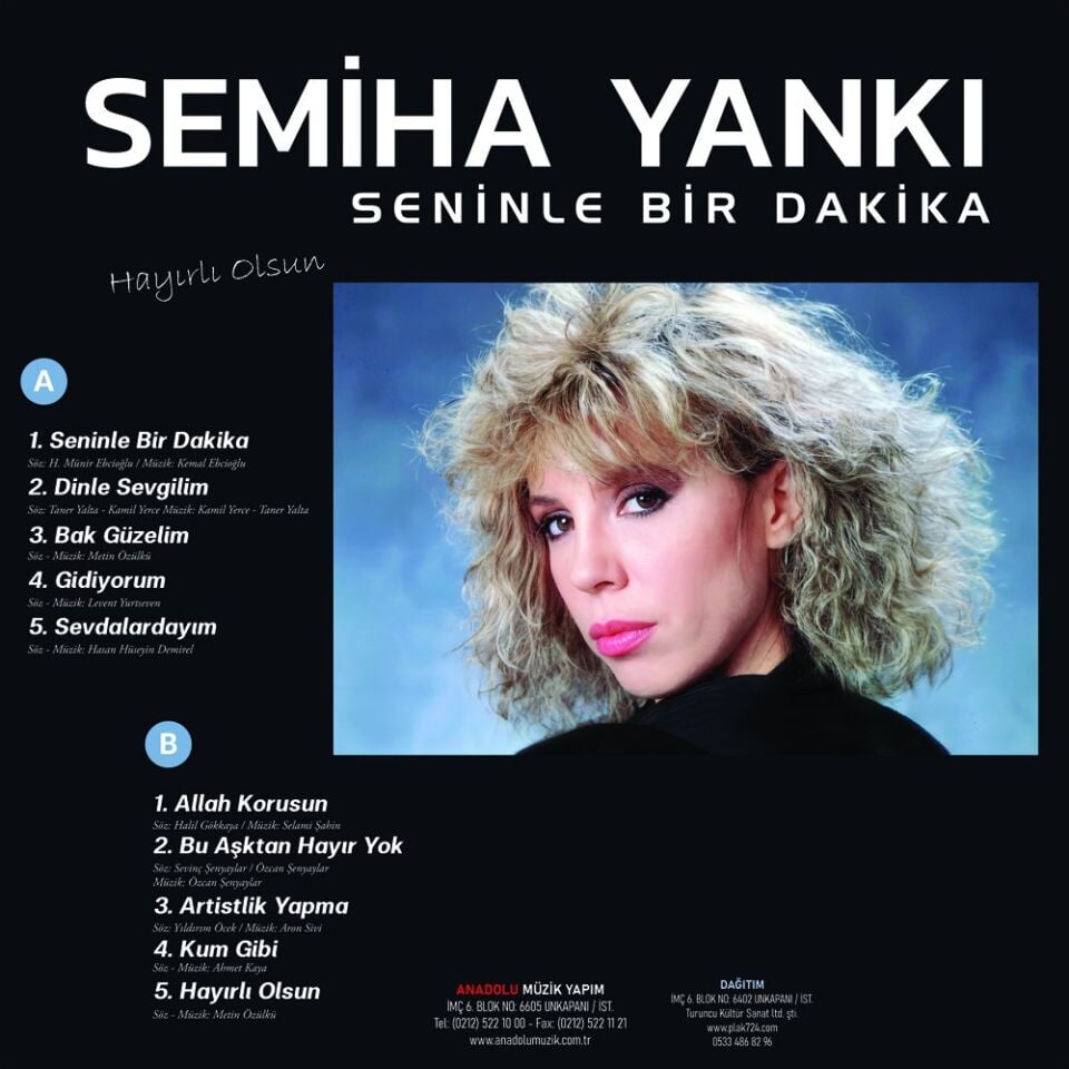 Semiha Yankı Seninle Bir Dakika - Renkli Plak