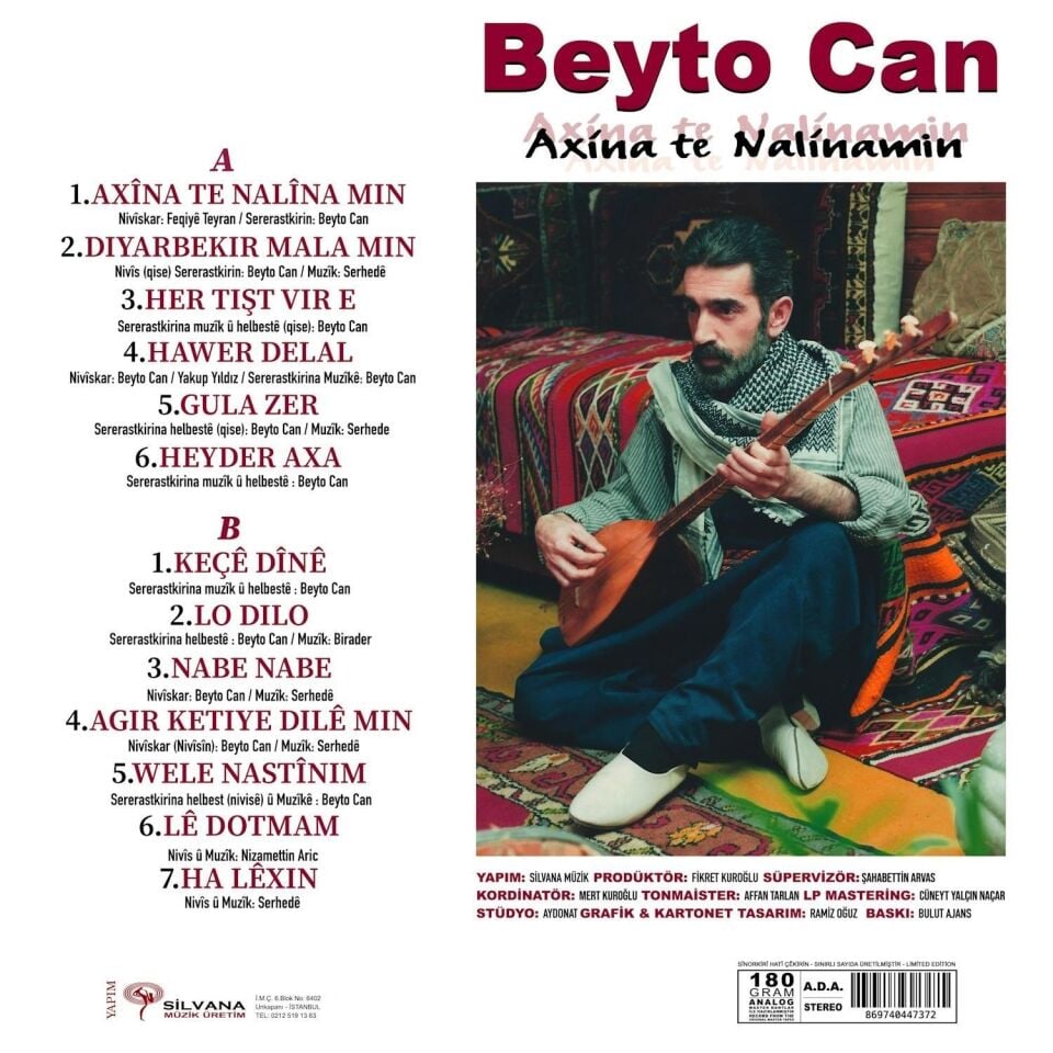 Beyto Can Axîna Te Nalîna Mın - Plak
