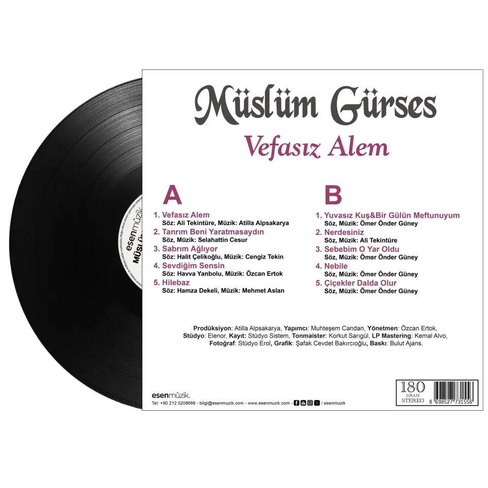 Müslüm Gürses Vefasız Alem - Plak