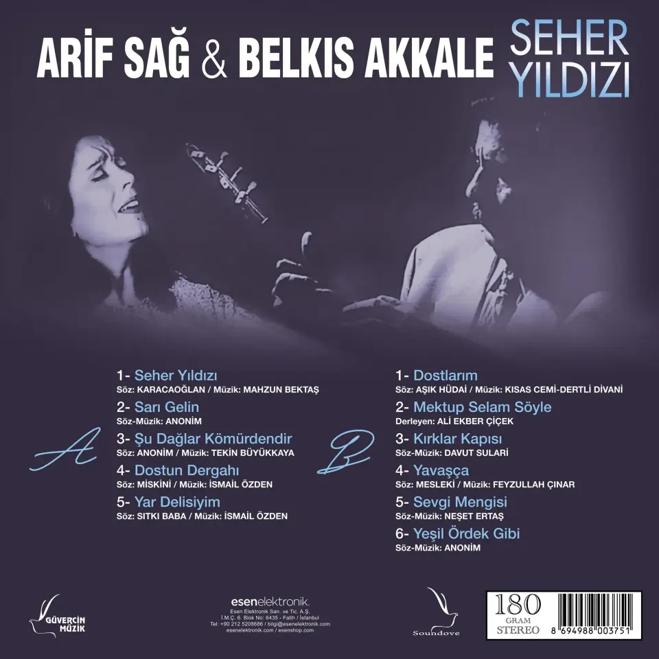Arif Sağ Belkıs Akkale Seher Yıldızı - Plak
