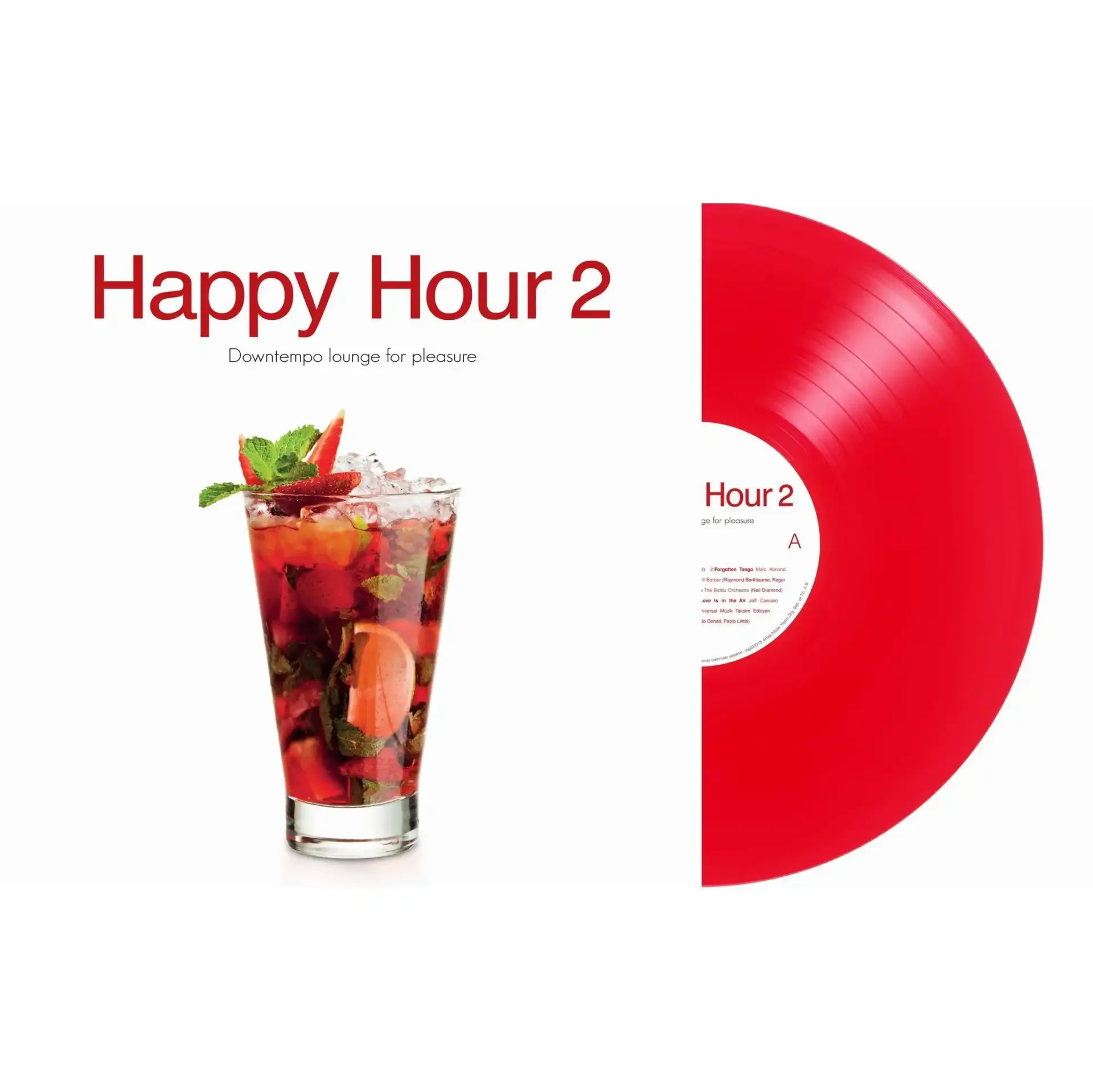 Happy Hour Vol: 2 Özel Baskı Transparan Kırmızı Plak