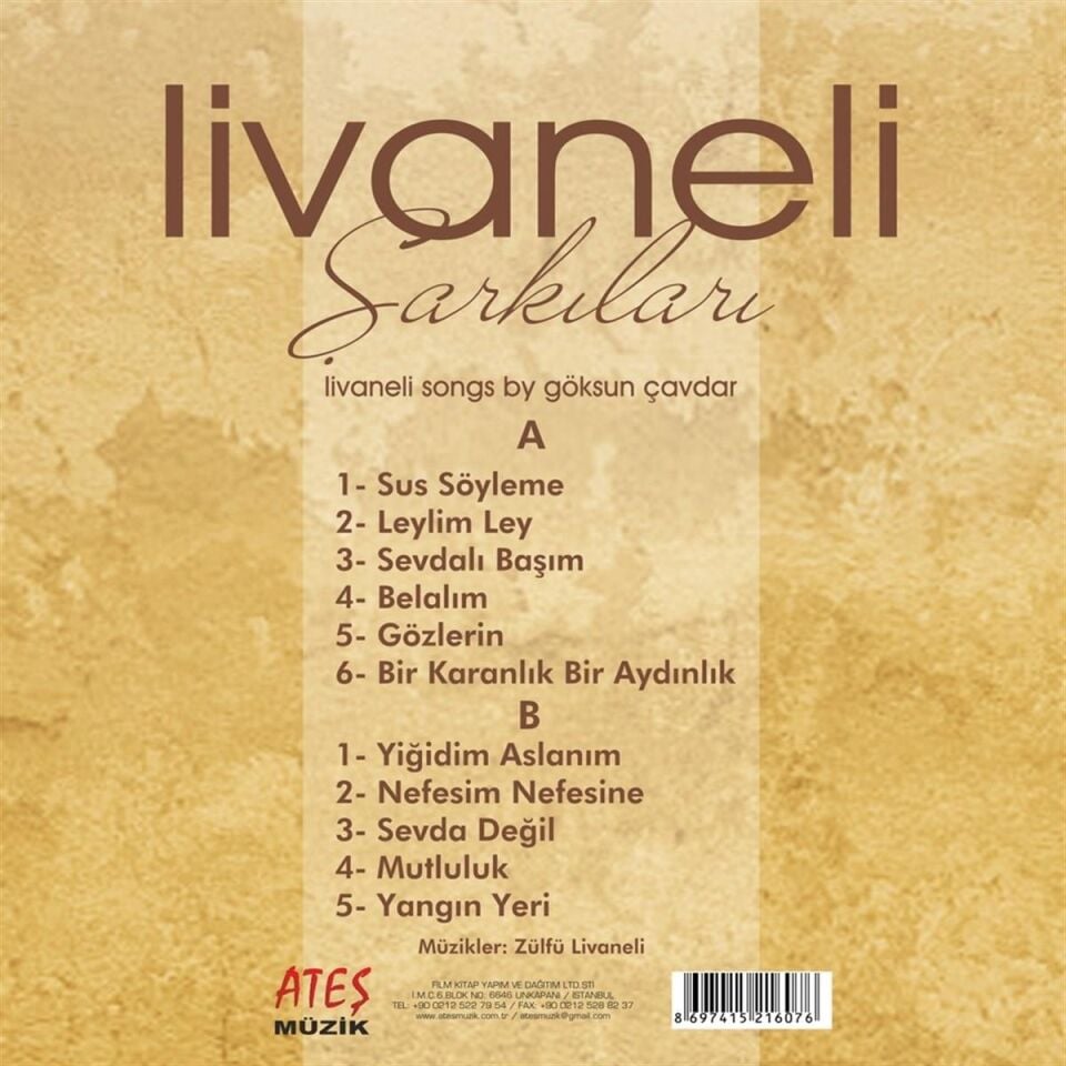 Göksun Çavdar Livaneli Şarkıları - Plak