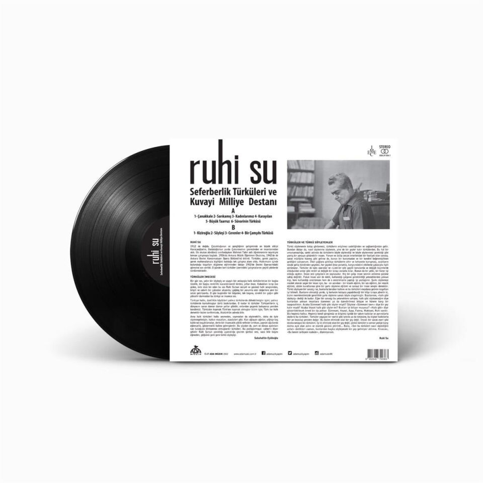 Ruhi Su Seferberlik Türküleri ve Kuvayi Milliye Destanı - Plak