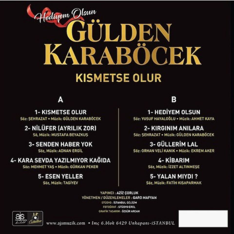 Gülden Karaböcek Hediyem Olsun / Kısmetse Olur - Plak