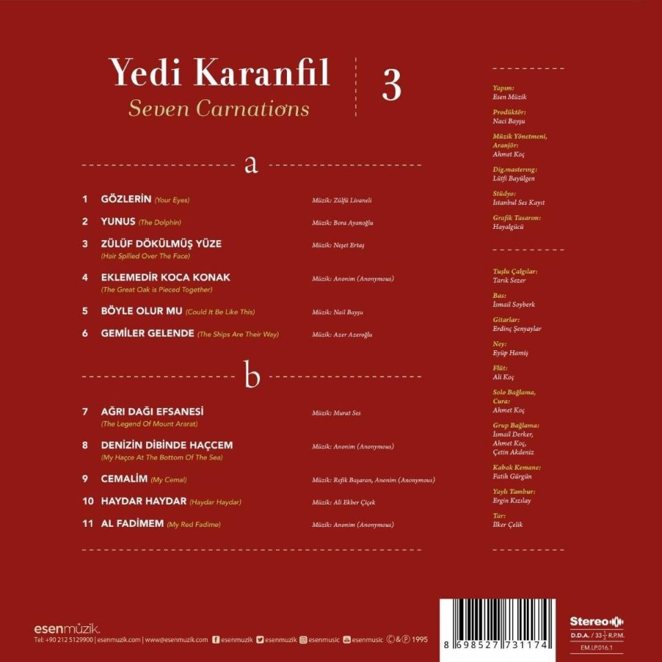 Yedi Karanfil 3 - Plak