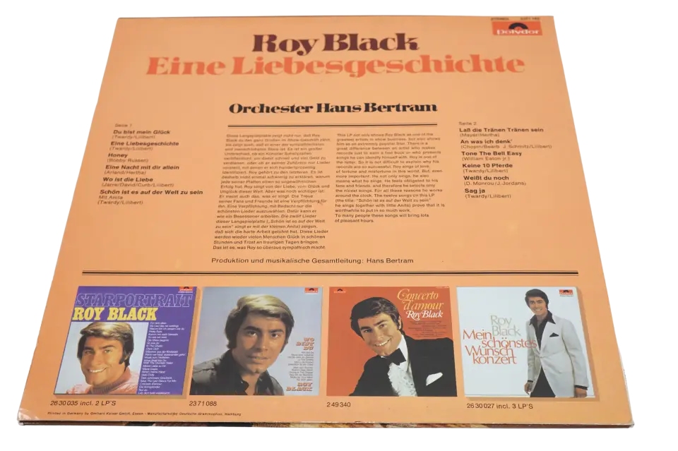 Roy Black Schön Ist Es Auf Der Welt Zu Sein - Plak