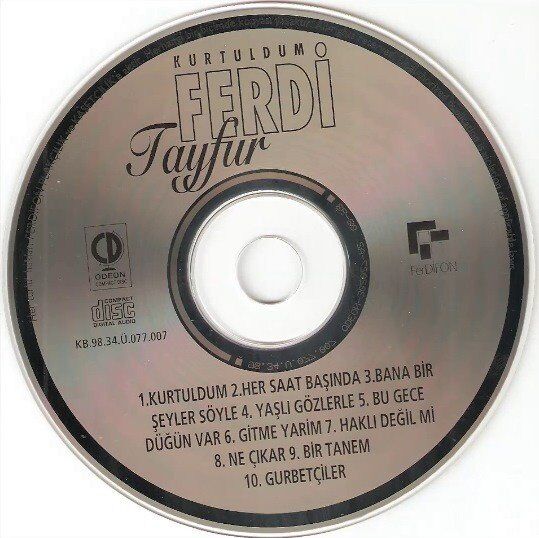 Ferdi Tayfur Kurtuldum - (Ferdifon Müzik Dönem Baskı) CD