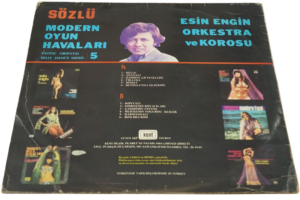 Esin Engin Orkestra Ve Korosu Sözlü Modern Oyun Havaları Vol: 5 - Plak