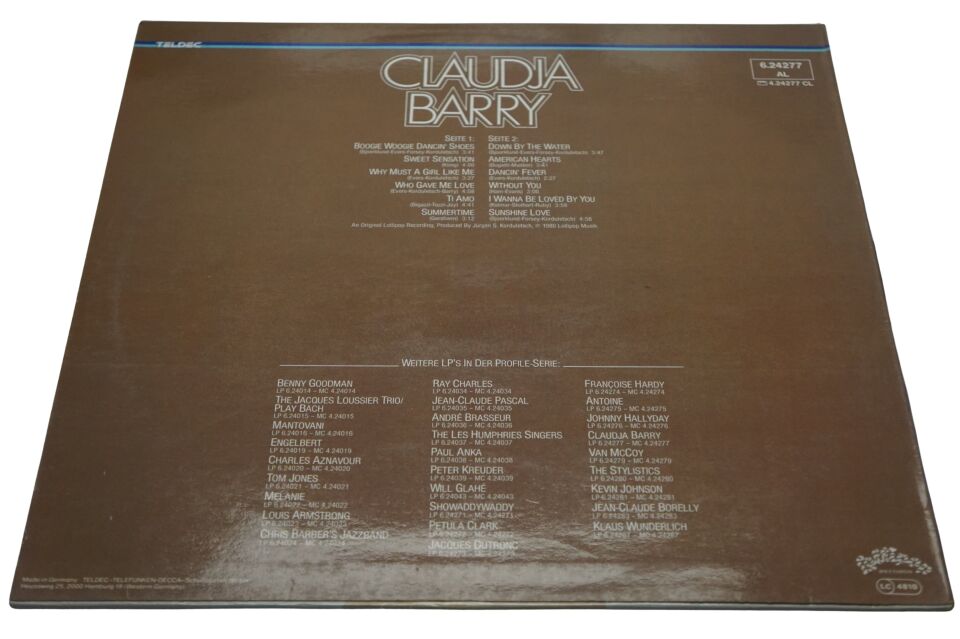 Claudja Barry Claudja Barry - Plak