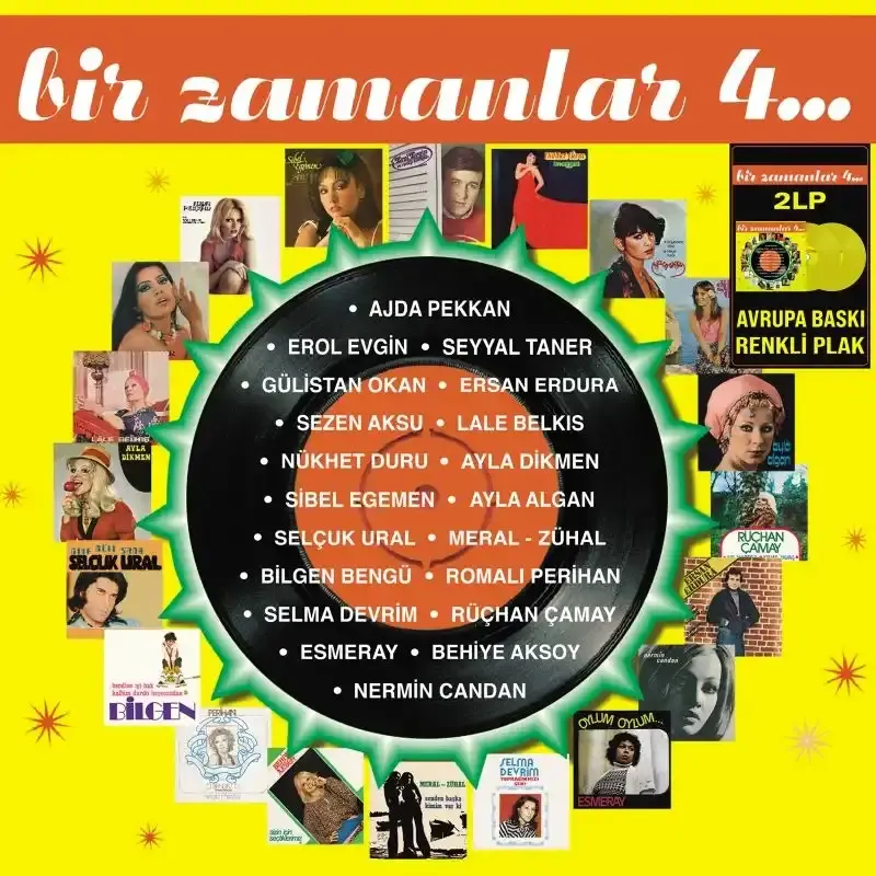 Bir Zamanlar 4 Karışık Sanatçılar - Renkli Plak