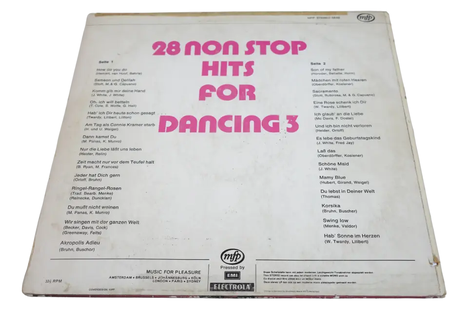 Karışık 28 Non Stop Hits For Dancing 3 - Plak