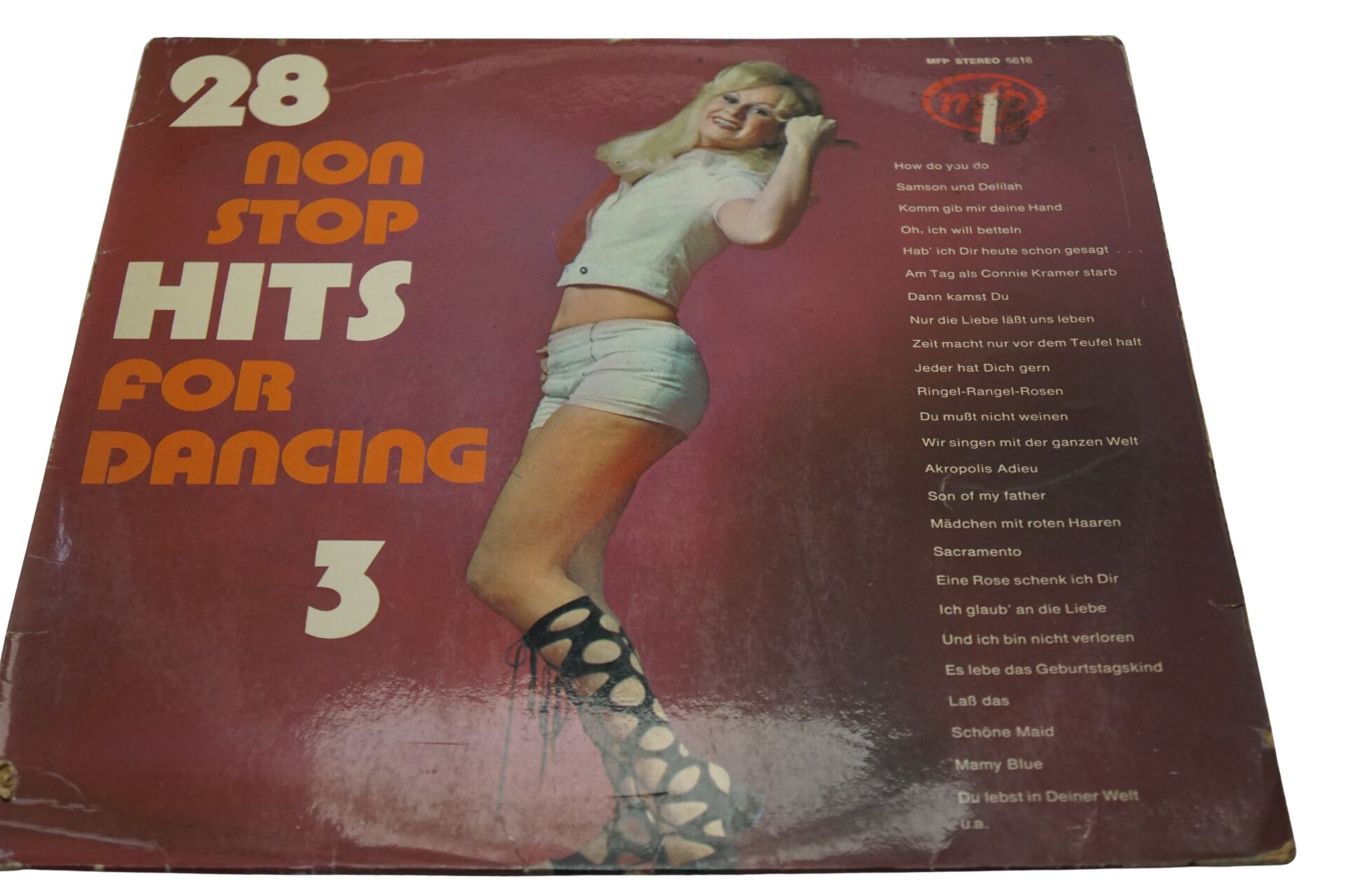 Karışık 28 Non Stop Hits For Dancing 3 - Plak