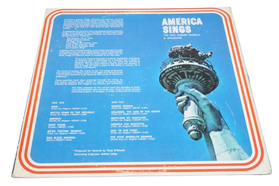 The Eric Rogers Chorale & Orchestra – America Sings - Plak