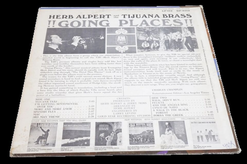 Herb Alpert And The Tijuana Brass Going Places!! - Plak