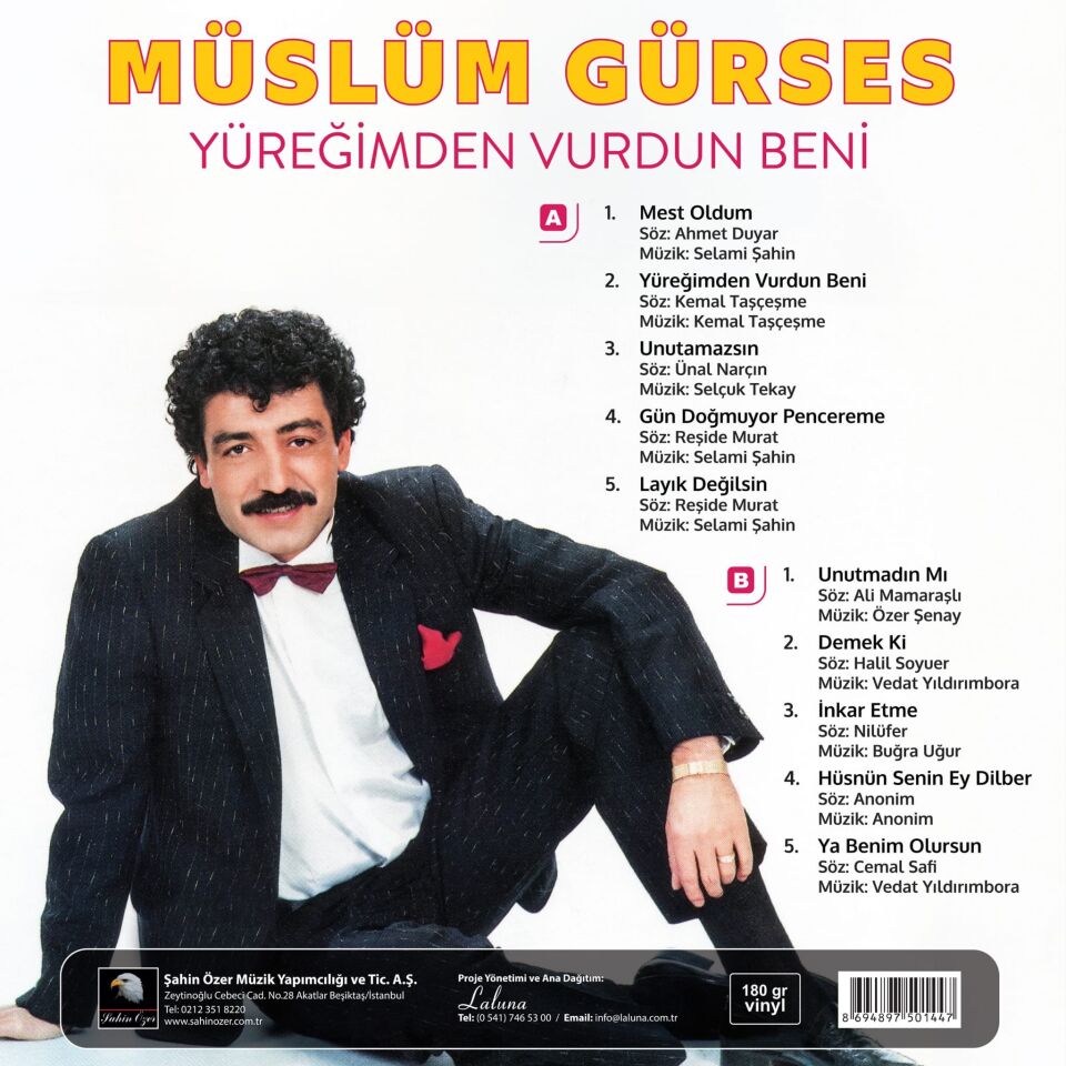 Müslüm Gürses Yüreğimden Vurdun Beni - Plak