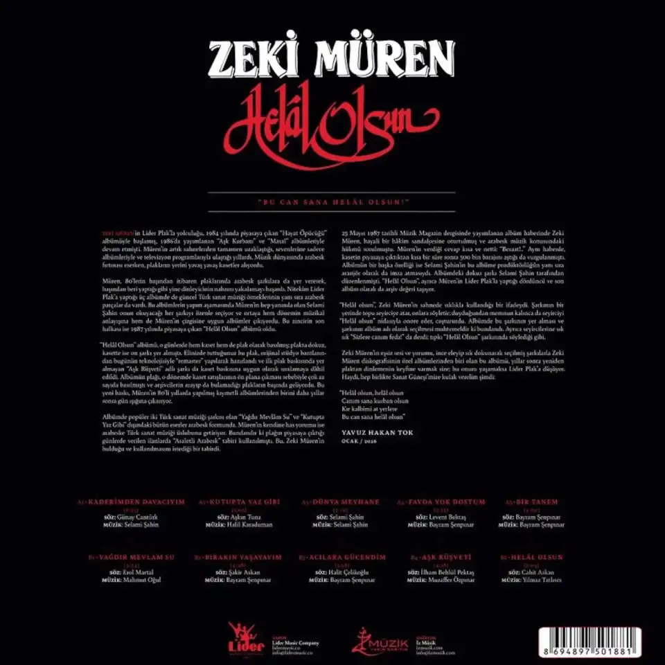 Zeki Müren Helal Olsun - Renkli Plak