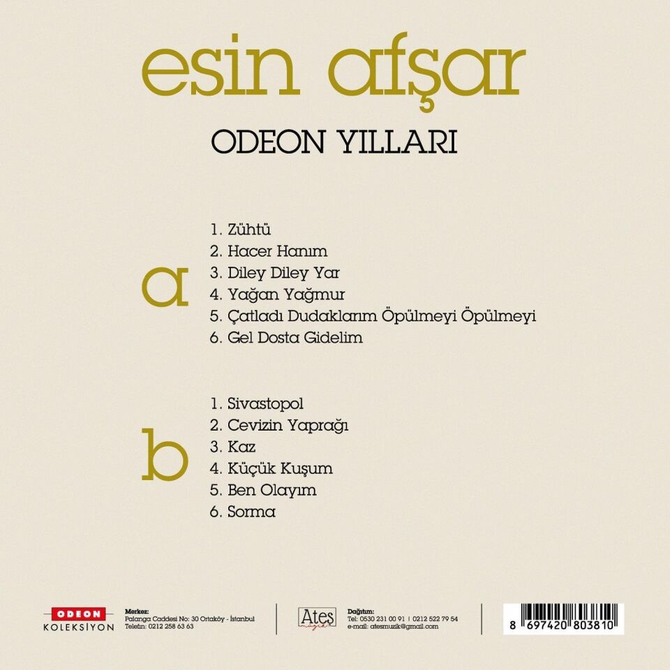 Esin Afşar Odeon Yılları - Plak