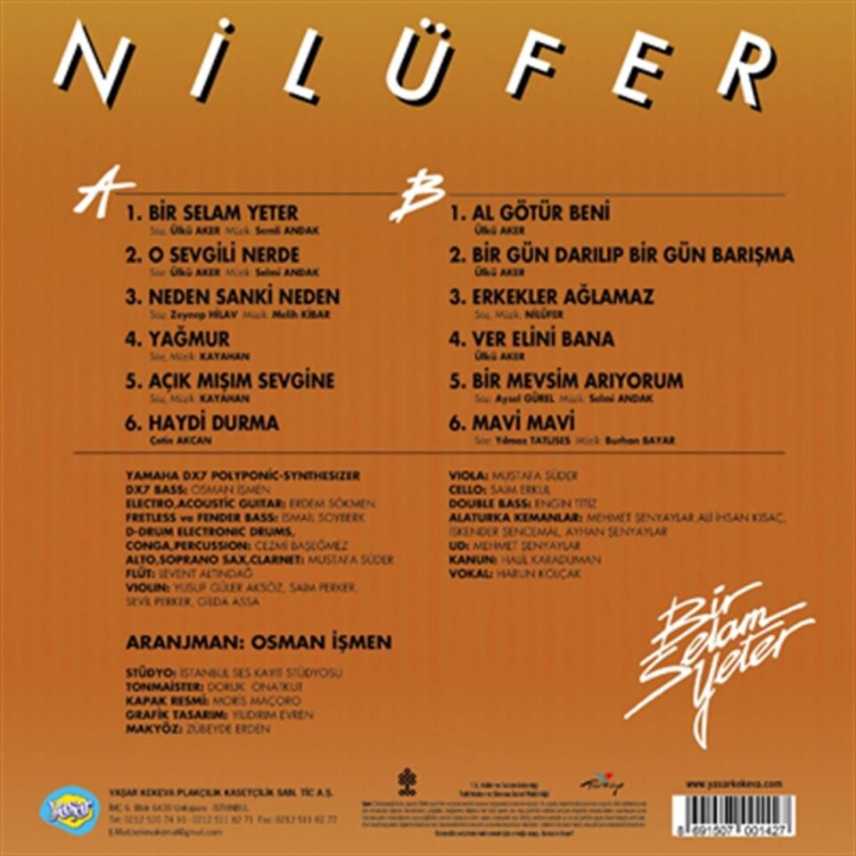 Nilüfer Bir Selam Yeter - Plak