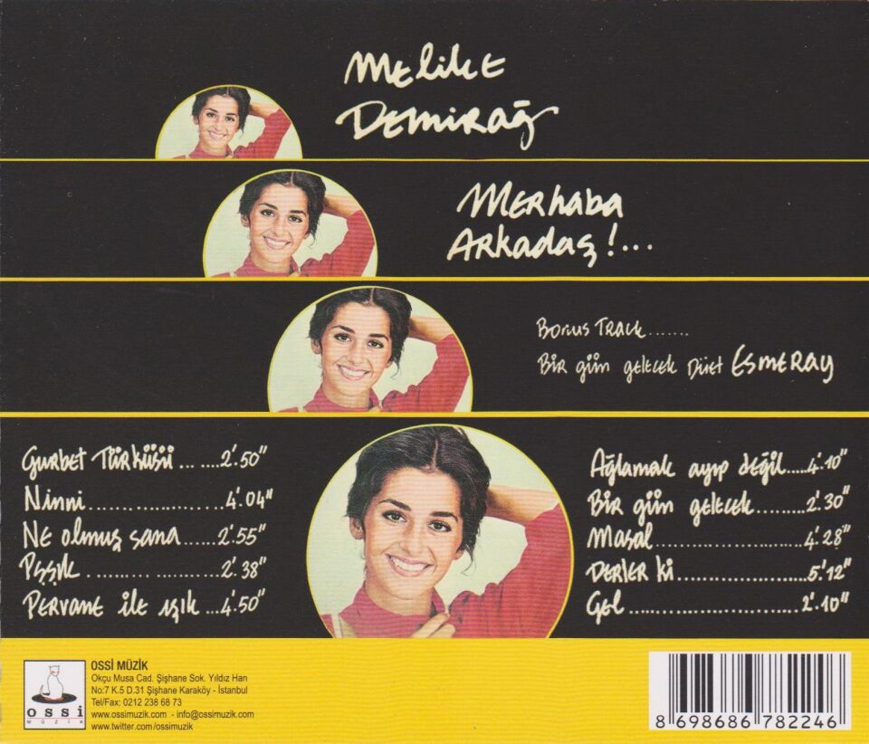 Melike Demirağ Arkadaş - CD