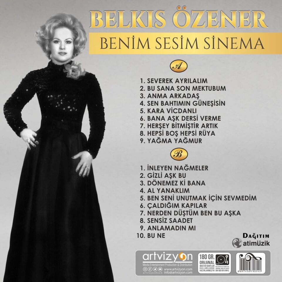 Belkıs Özener Benim Sesim Sinema - Plak