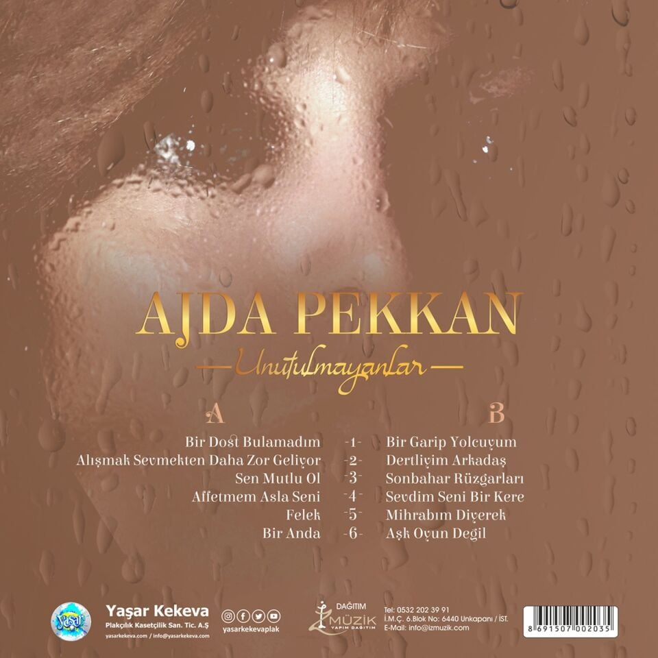 Ajda Pekkan Unutulmayanlar - Plak