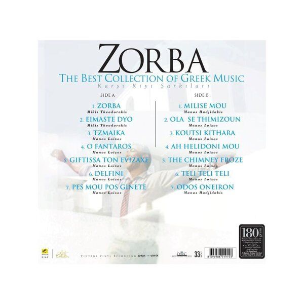 Zorba The Best Collection of Greek Music Karşı Kıyı Şarkıları - Plak