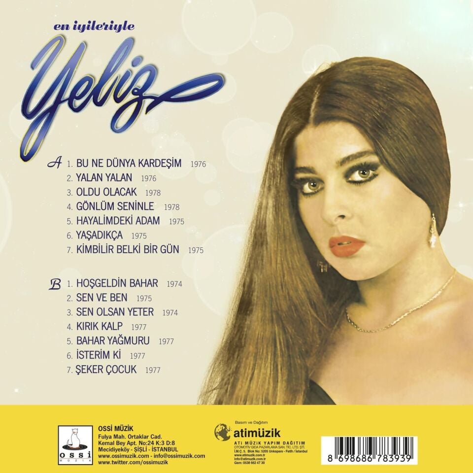 Yeliz En İyileriyle - Plak