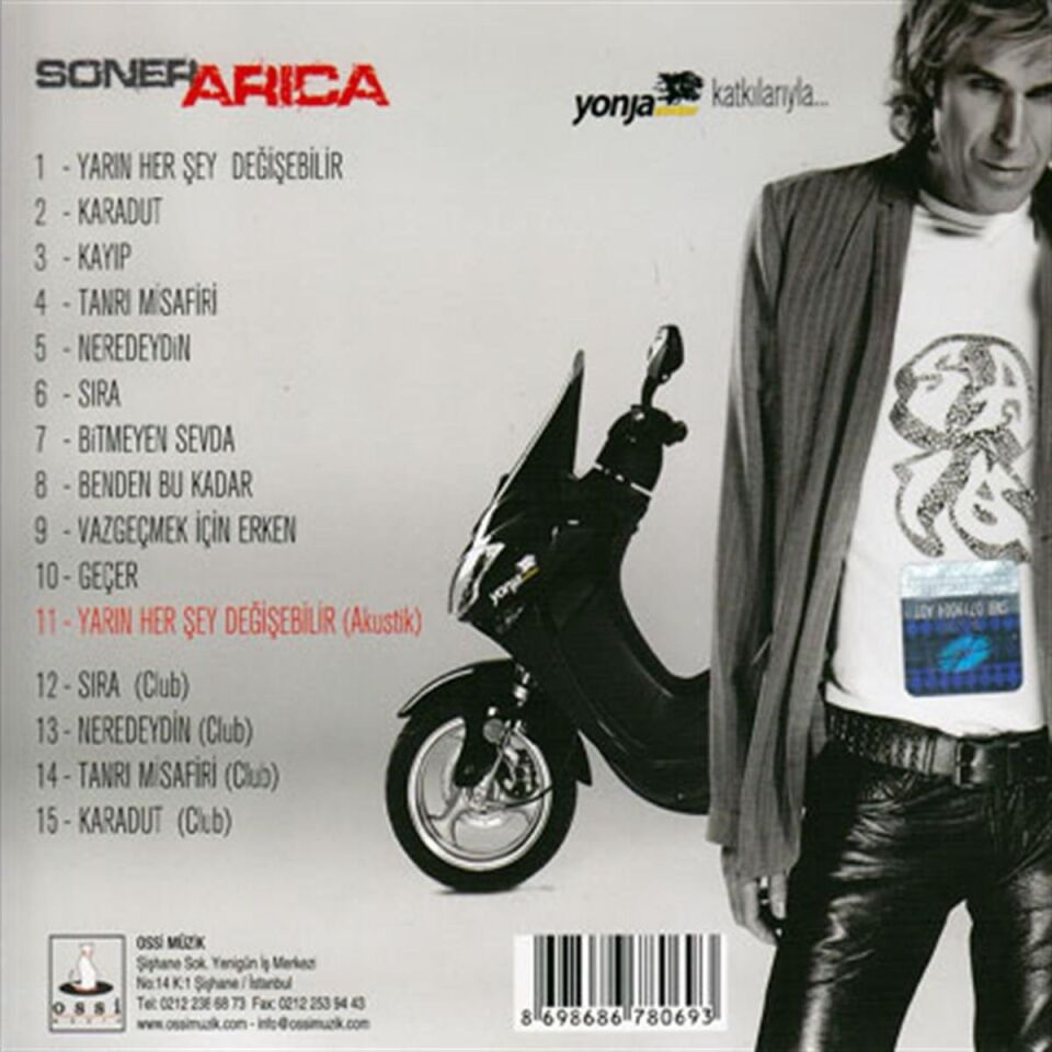 Soner Arıca Yarın Herşey Değişebilir - CD