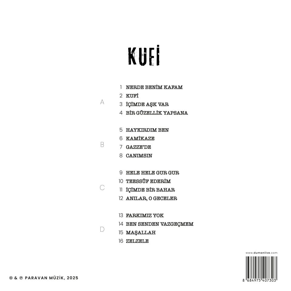 Duman Kufi - 2 Plak
