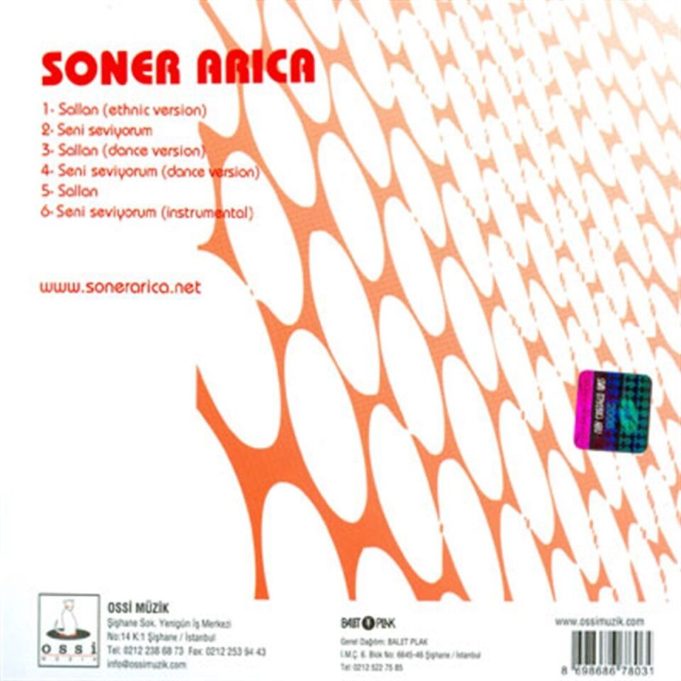 Soner Arıca Sallan - CD