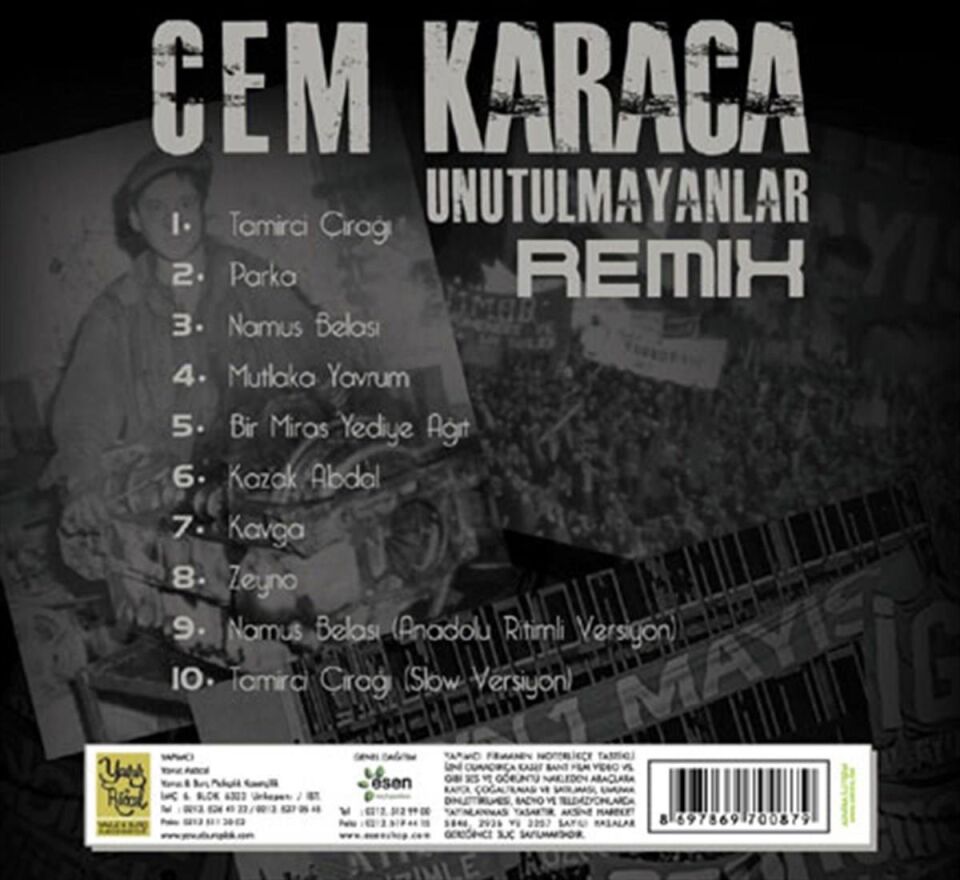 Cem Karaca Unutulmayanlar Remix - CD