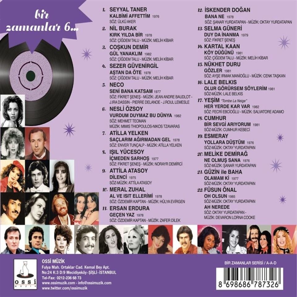 Bir Zamanlar 6 Çeşitli Sanatçılar - CD